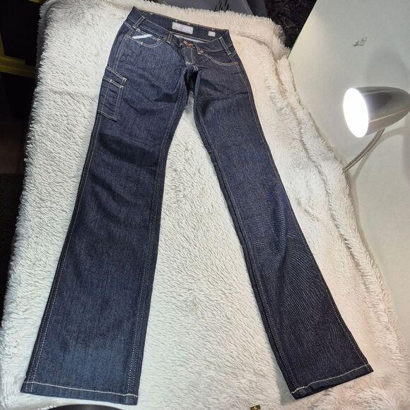 NWOT Ariat Rebar DuraStretch Mid-Rise Straight Leg Work Jeans Blue Denim 26X34 - Picture 6 of 12